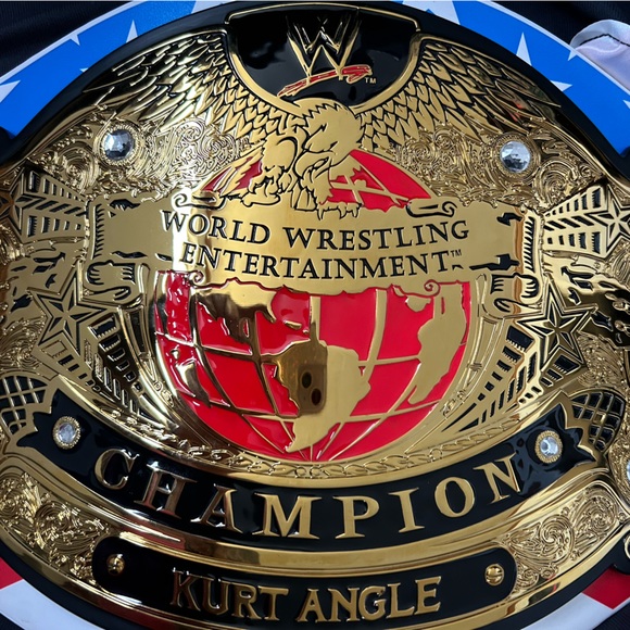 Authentic Kurt Angle WWE champion wrestling belt NEW - Picture 4 of 16